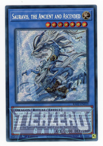 RA02-EN019 - Sauravis, the Ancient and Ascended - Secret Rare - 25th Anniversary Rarity Collection II