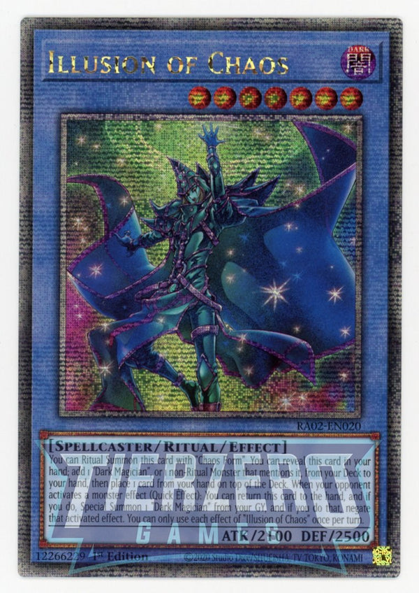 RA02-EN020 - Illusion of Chaos - Quarter Century Secret Rare - - Rarity Collection 2