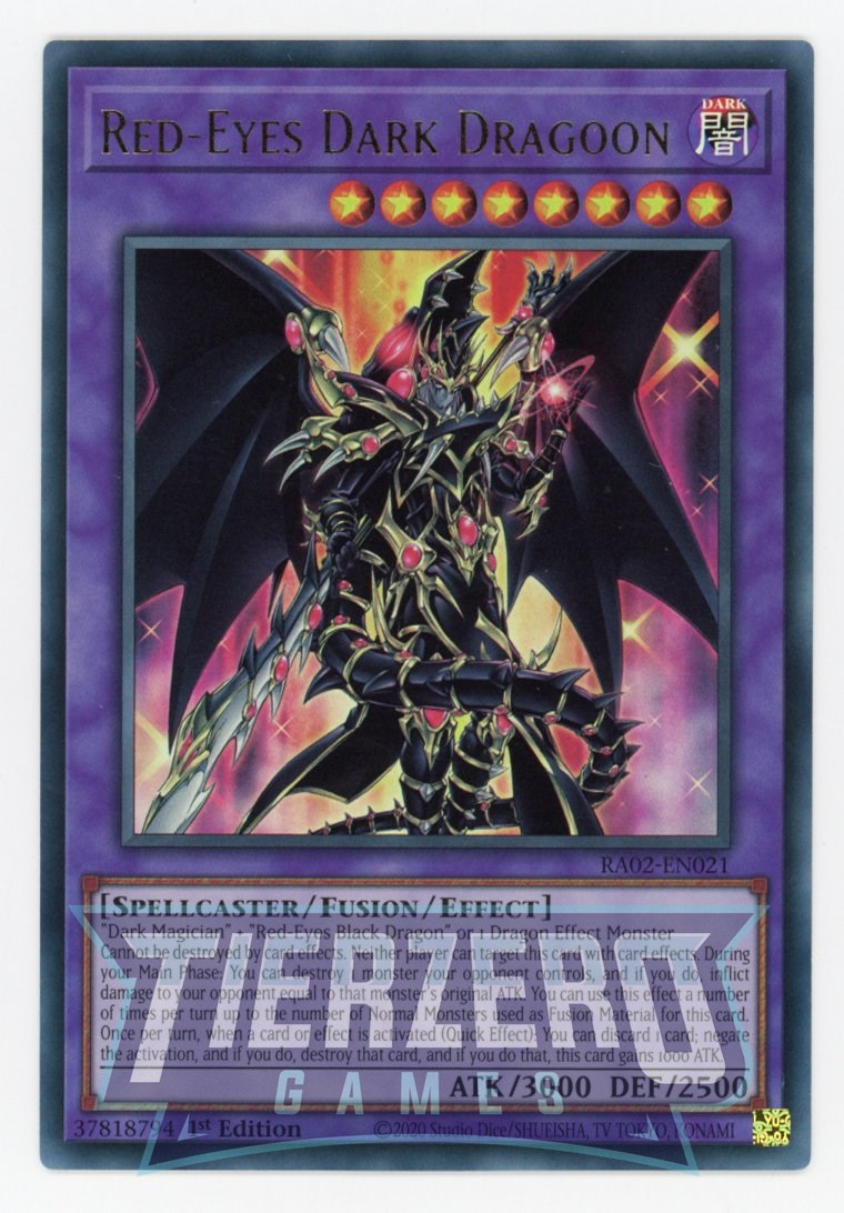 RA02-EN021 - Red-Eyes Dark Dragoon - Ultra Rare - - Rarity Collection 2