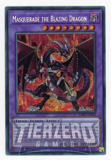 RA02-EN022 - Masquerade the Blazing Dragon - Secret Rare - 25th Anniversary Rarity Collection II