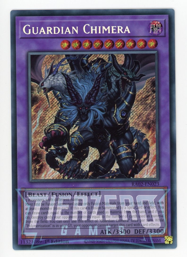 RA02-EN023 - Guardian Chimera - Secret Rare - - Rarity Collection 2