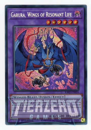 RA02-EN024 - Garura, Wings of Resonant Life - Secret Rare - 25th Anniversary Rarity Collection II