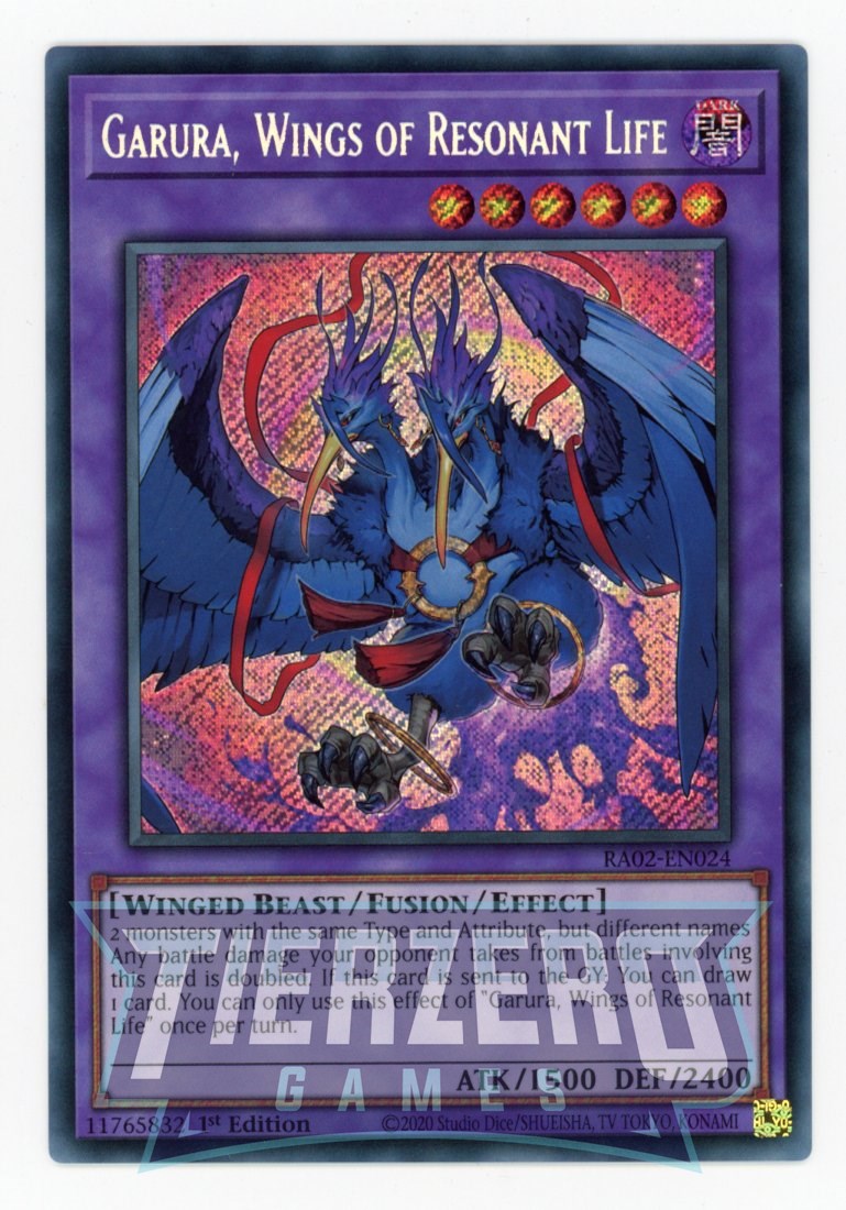 RA02-EN024 - Garura, Wings of Resonate Life - Secret Rare - - Rarity Collection 2