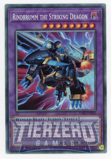 RA02-EN025 - Rindbrumm the Striking Dragon - Collector's Rare - 25th Anniversary Rarity Collection II