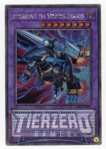 RA02-EN025 - Rindbrumm the Striking Dragon - Platinum Secret Rare - 25th Anniversary Rarity Collection II