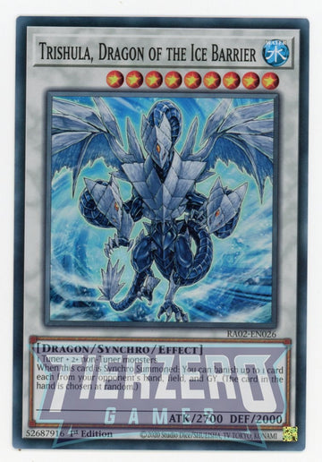 RA02-EN026 - Trishula, Dragon of the Ice Barrier - Super Rare - 25th Anniversary Rarity Collection II