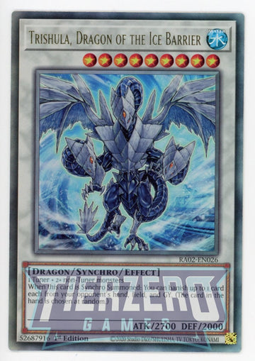 RA02-EN026 - Trishula, Dragon of the Ice Barrier - Ultimate Rare - 25th Anniversary Rarity Collection II