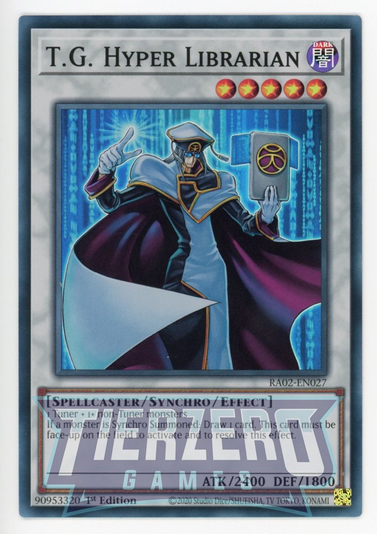 RA02-EN027 - T.G. Hyper Librarian - Super Rare - - Rarity Collection 2