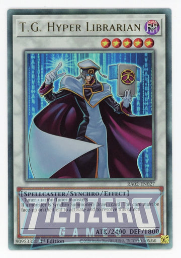 RA02-EN027 - T.G. Hyper Librarian (PUR) - Ultimate Rare - 25th Anniversary Rarity Collection II