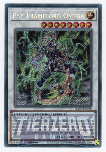 RA02-EN028 - PSY-Framelord Omega - Secret Rare - 25th Anniversary Rarity Collection II