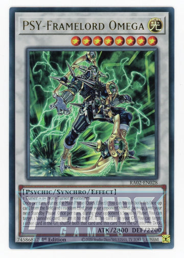 RA02-EN028 - PSY-Framelord Omega - Ultra Rare - 25th Anniversary Rarity Collection II