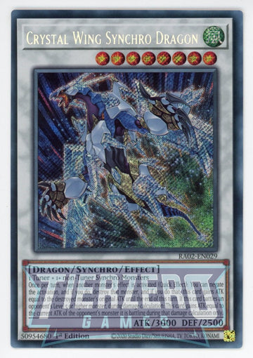 RA02-EN029 - Crystal Wing Synchro Dragon - Secret Rare - 25th Anniversary Rarity Collection II
