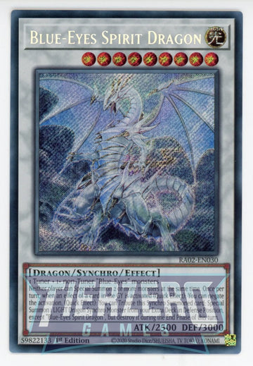 RA02-EN030 - Blue-Eyes Spirit Dragon - Secret Rare - 25th Anniversary Rarity Collection II