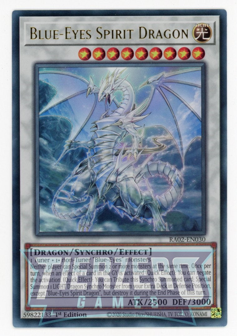 RA02-EN030 - Blue-Eyes Spirit Dragon - Ultra Rare - - Rarity Collection 2