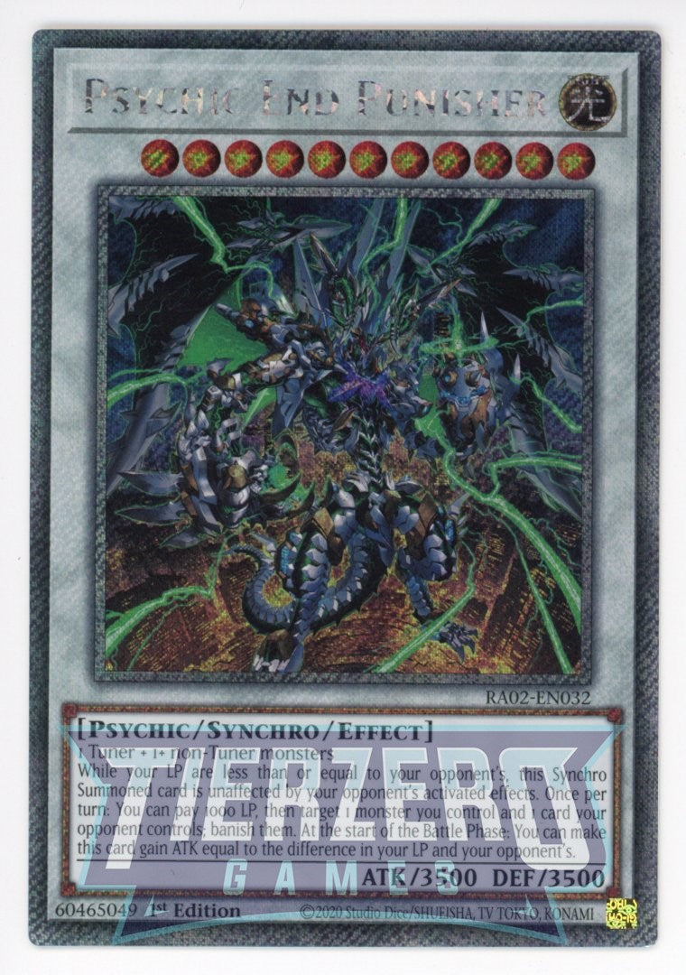 RA02-EN032 - Psychic End Punisher - Platinum Secret Rare - - Rarity Collection 2