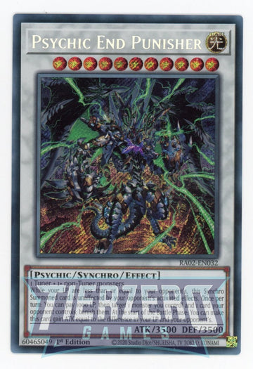 RA02-EN032 - Psychic End Punisher - Secret Rare - 25th Anniversary Rarity Collection II