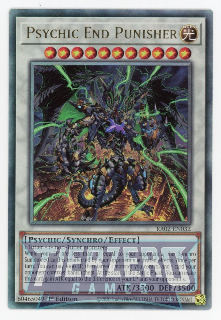 RA02-EN032 - Psychic End Punisher - Ultimate Rare - - Rarity Collection 2