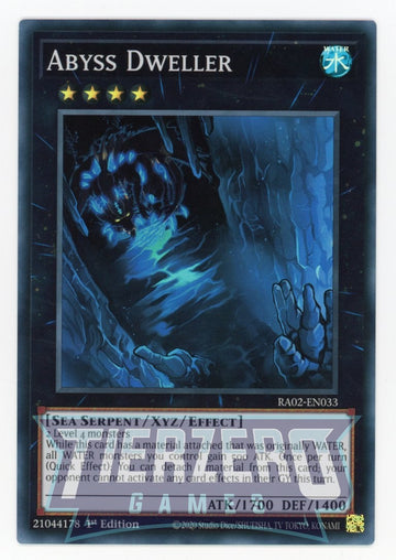 RA02-EN033 - Abyss Dweller - Super Rare - 25th Anniversary Rarity Collection II