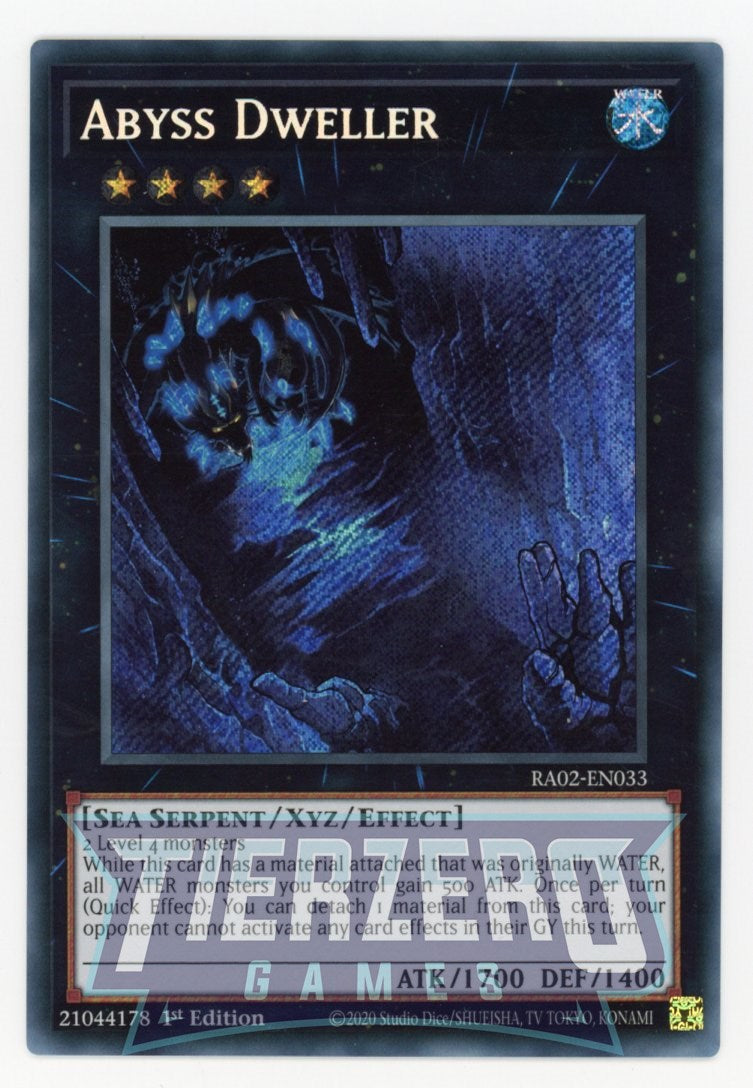 RA02-EN033 - Abyss Dweller - Secret Rare - - Rarity Collection 2