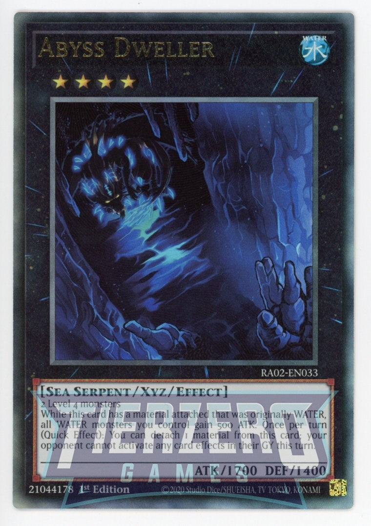 RA02-EN033 - Abyss Dweller - Ultimate Rare - - Rarity Collection 2