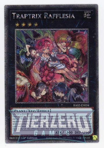 RA02-EN034 - Traptrix Rafflesia - Platinum Secret Rare - 25th Anniversary Rarity Collection II