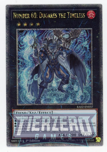 RA02-EN037 - Number 60: Dugares the Timeless - Quarter Century Secret Rare - 25th Anniversary Rarity Collection II