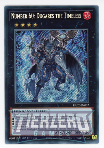 RA02-EN037 - Number 60: Dugares the Timeless - Secret Rare - 25th Anniversary Rarity Collection II