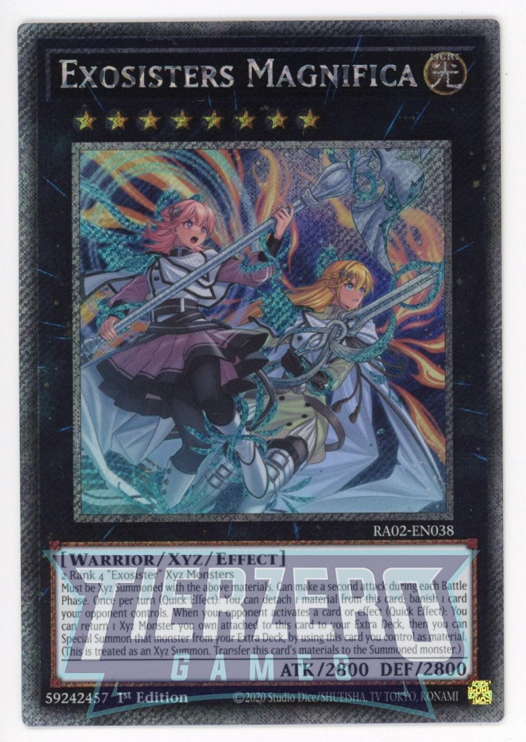 RA02-EN038 - Exosister Magnifica - Platinum Secret Rare - - Rarity Collection 2