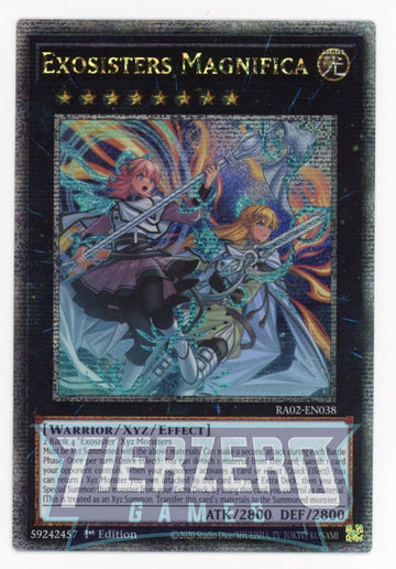 RA02-EN038 - Exosisters Magnifica - Quarter Century Secret Rare - 25th Anniversary Rarity Collection II