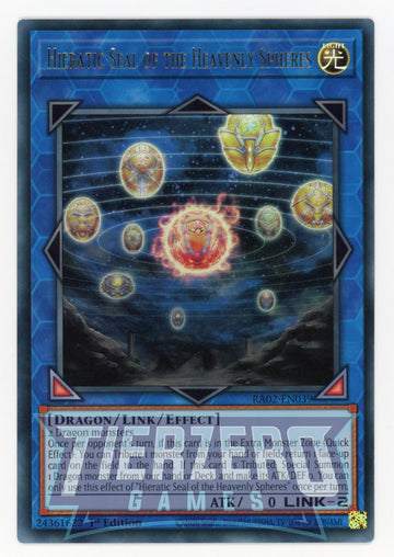 RA02-EN039 - Hieratic Seal of the Heavenly Spheres - Ultra Rare - 25th Anniversary Rarity Collection II