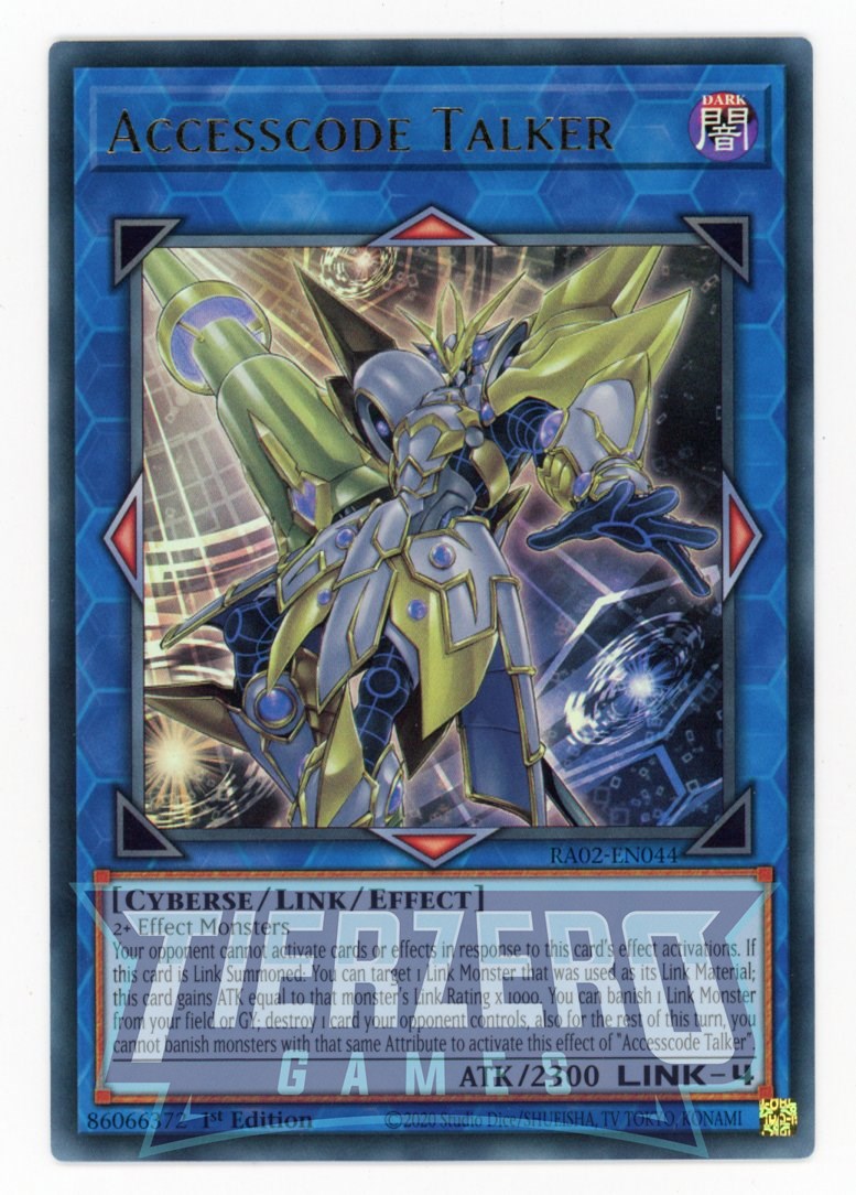 RA02-EN044 - Accesscode Talker - Ultra Rare - - Rarity Collection 2