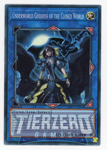 RA02-EN045 - Underworld Goddess of the Closed World - Super Rare - 25th Anniversary Rarity Collection II