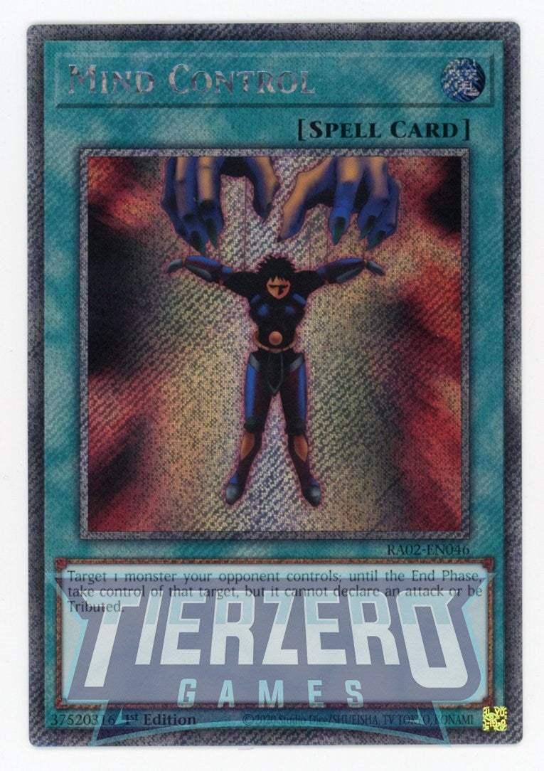 RA02-EN046 - Mind Control - Platinum Secret Rare - - Rarity Collection 2