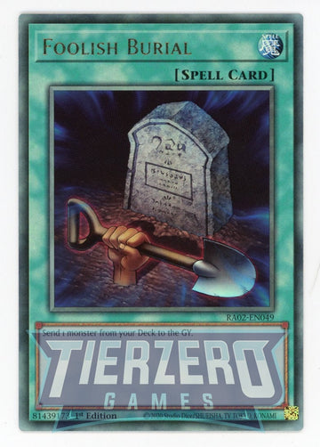 RA02-EN049 - Foolish Burial - Ultimate Rare - 25th Anniversary Rarity Collection II