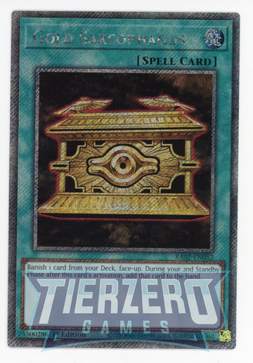 RA02-EN052 - Gold Sarcophagus - Platinum Secret Rare - 25th Anniversary Rarity Collection II