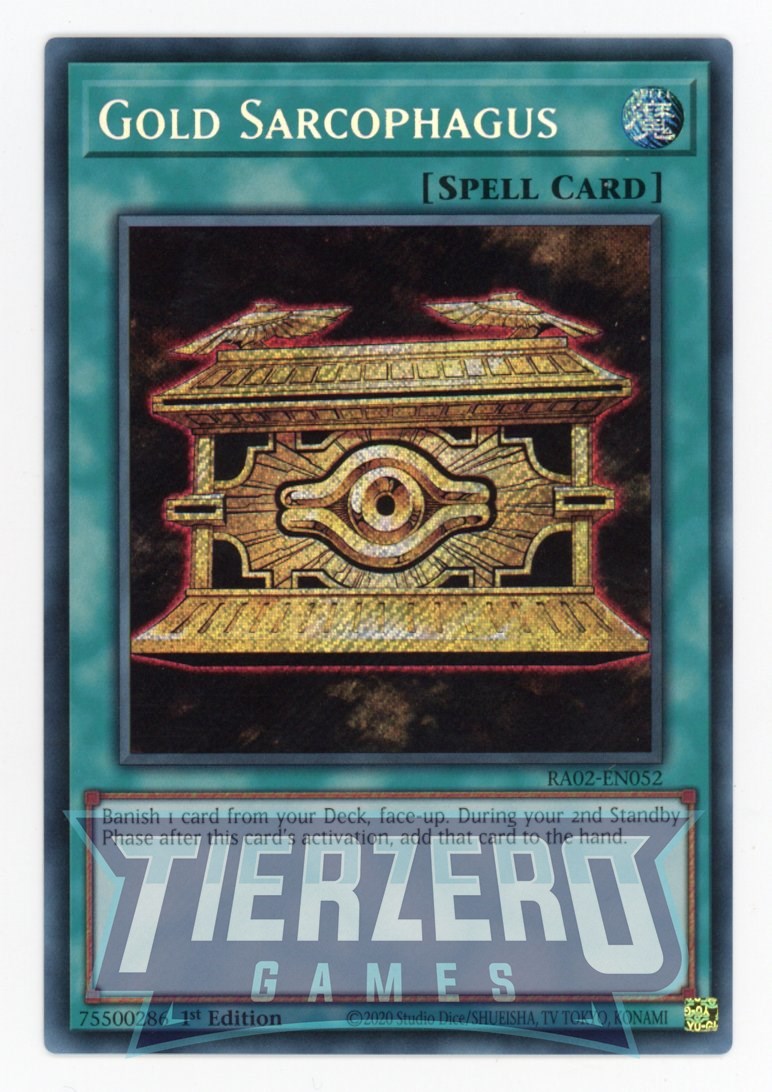 RA02-EN052 - Gold Sarcophagus - Secret Rare - - Rarity Collection 2