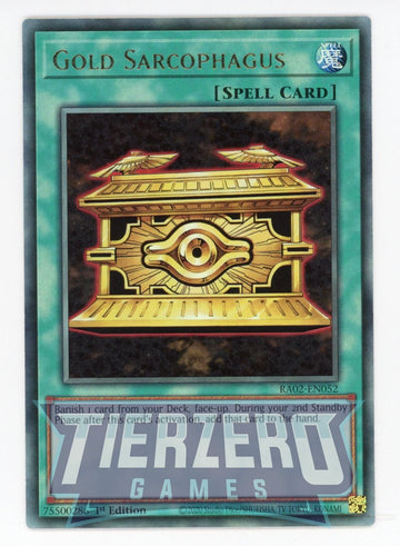 RA02-EN052 - Gold Sarcophagus - Ultimate Rare - 25th Anniversary Rarity Collection II
