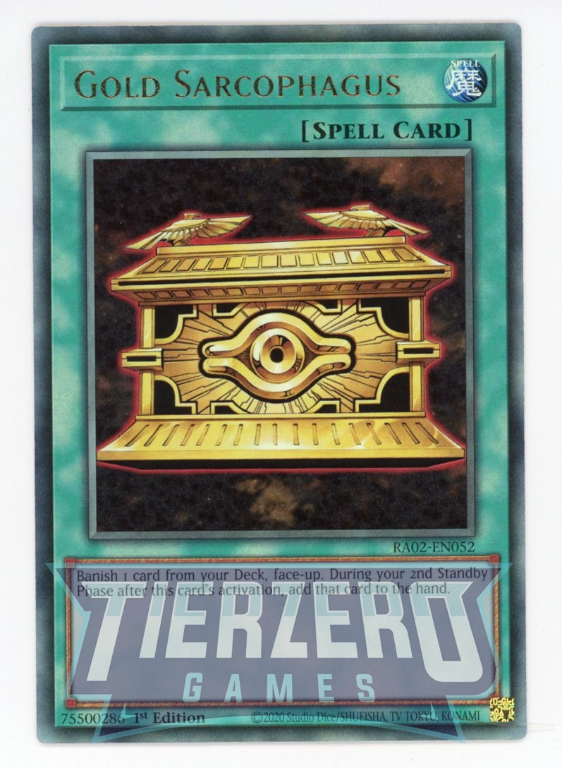 RA02-EN052 - Gold Sarcophagus - Ultimate Rare - - Rarity Collection 2