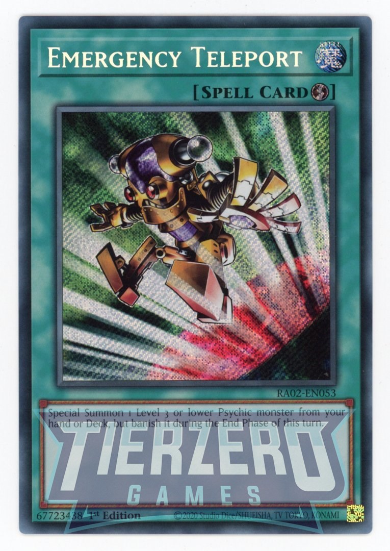 RA02-EN053 - Emergency Teleport - Secret Rare - - Rarity Collection 2