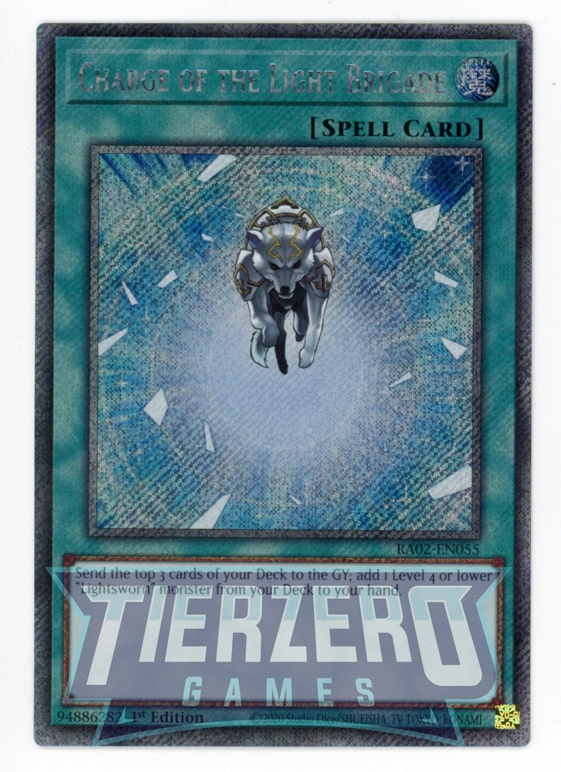 RA02-EN055 - Charge of the Light Brigade - Platinum Secret Rare - - Rarity Collection 2