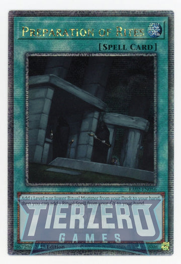 RA02-EN056 - Preparation of Rites - Quarter Century Secret Rare - 25th Anniversary Rarity Collection II