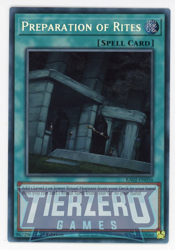RA02-EN056 - Preparation of Rites - Secret Rare - 25th Anniversary Rarity Collection II