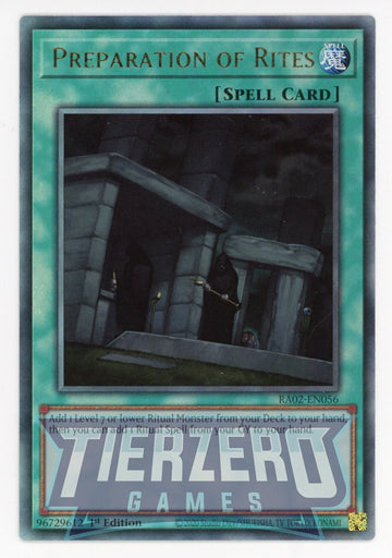 RA02-EN056 - Preparation of Rites - Ultimate Rare - 25th Anniversary Rarity Collection II