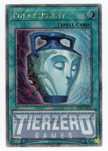 RA02-EN057 - Pot of Duality - Quarter Century Secret Rare - 25th Anniversary Rarity Collection II