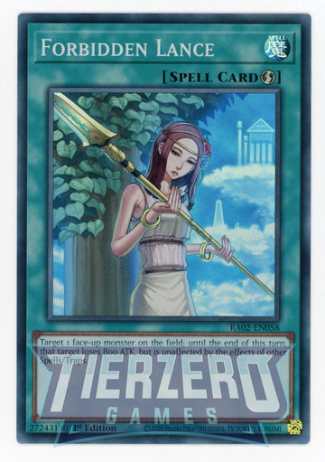 RA02-EN058 - Forbidden Lance - Super Rare - 25th Anniversary Rarity Collection II