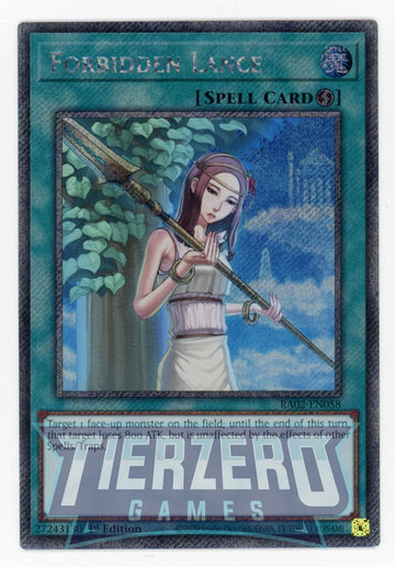 RA02-EN058 - Forbidden Lance - Platinum Secret Rare - 25th Anniversary Rarity Collection II