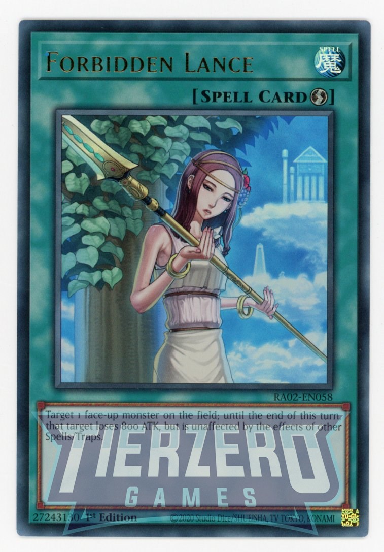 RA02-EN058 - Forbidden Lance - Ultra Rare - - Rarity Collection 2