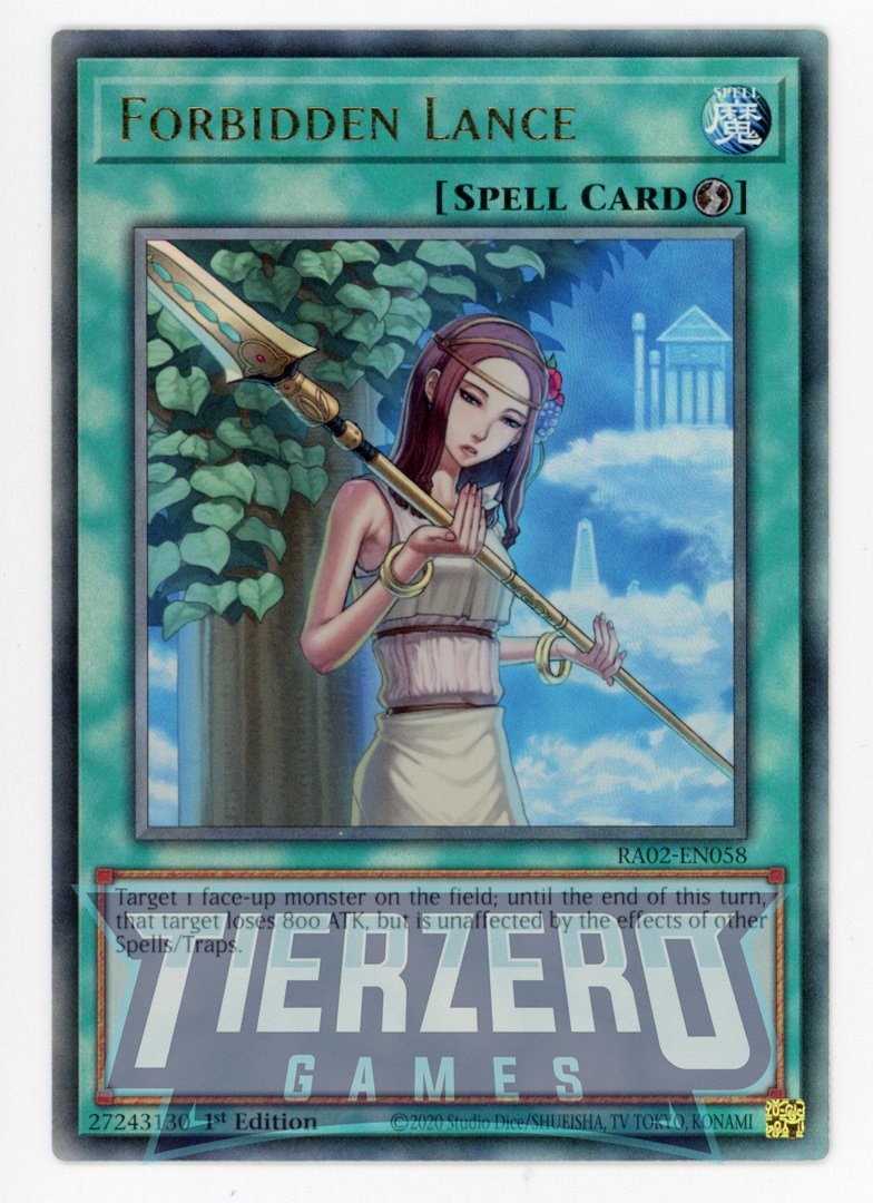 RA02-EN058 - Forbidden Lance - Ultimate Rare - - Rarity Collection 2