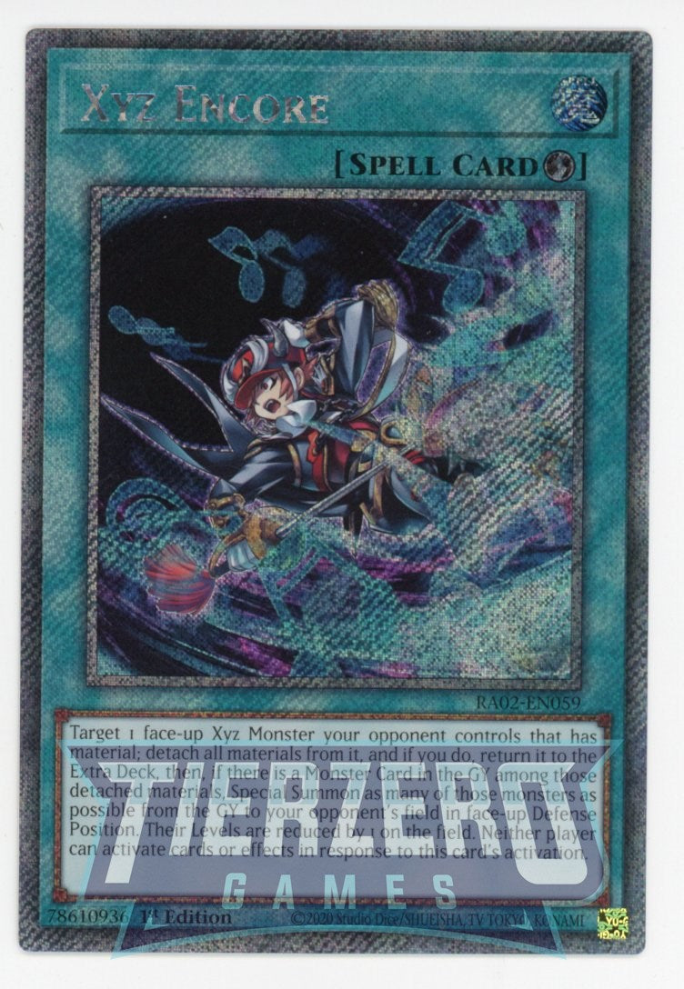 RA02-EN059 - Xyz Encore - Platinum Secret Rare - - Rarity Collection 2