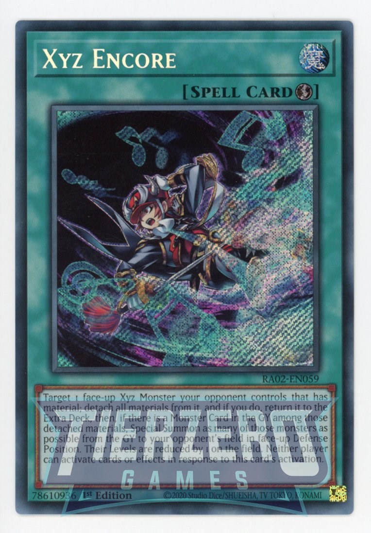 RA02-EN059 - Xyz Encore - Secret Rare - - Rarity Collection 2